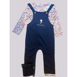 Комбінезон для дівчинки  з рожевою футболкою з рукавами EPC fashion private company BABY 74 см