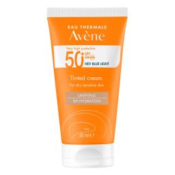 Avène Тонований сонцезахисний крем «SPF50+» з дуже високим рівнем захисту для сухої та чутливої шкіри 50ml