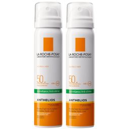 La Roche-Posay Anthelios Anti-Shine — невидимий спрей для обличчя з сонцезахистом SPF50+ «SPF50+»75ml, набір