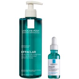 La Roche-Posay Дует для боротьби з висипаннями — висока ефективність: мікропілінг-очищувач Effaclar та сироватка з трьома кислотами проти висипань