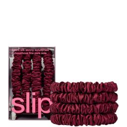 Тонкі резинки для волосся з натурального шовку slip — maroon