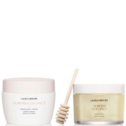 Laura Mercier «Honey Bath» «250ml» — мигдаль і кокос + крем для тіла «Almond Coconut Serum» «200ml»