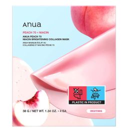 Anua Маска з колагеном та ніацином для освітлення шкіри «Peach 70» (4 листки) 38g