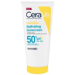 CeraVe Невидимий зволожуючий сонцезахисний крем «SPF 50» для тіла, обличчя та всіх типів шкіри з 3 необхідними керамідами, 177 ml