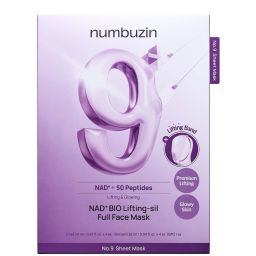 Numbuzin No.9 NAD Bio маска для всього обличчя (упаковка з 4 штук)