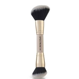 Spectrum Collections Двостороння кисть D28 «The Complexion» для бронзера та тонального крему