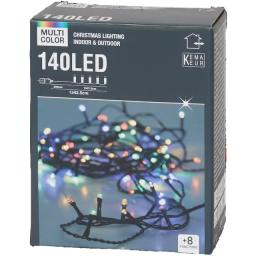 Світлодіодна гірлянда MultiСolor 140 LED (8 функцій) 13,4 м 220V Різнокольорова