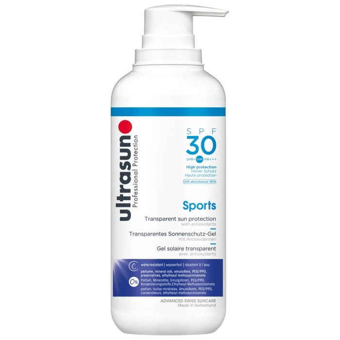 Ultrasun Прозорий спортивний гель для захисту від сонця «SPF30» 400ml