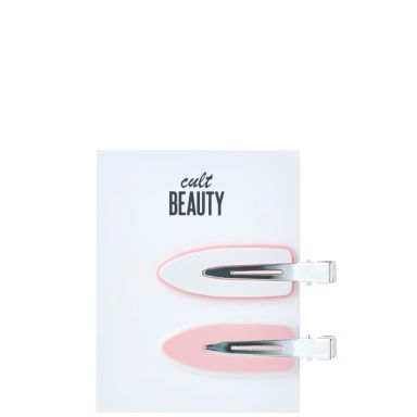 Затискачі для волосся Cult Beauty — рожеві/білі (упаковка з 2 шт.)
